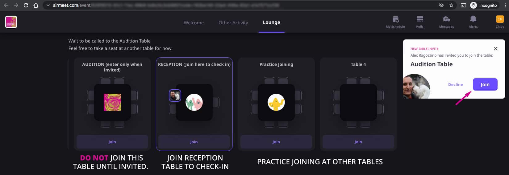Virtual Tables Optimized